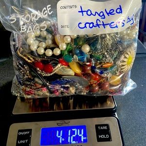 4 pounds tangled crafters jewelry